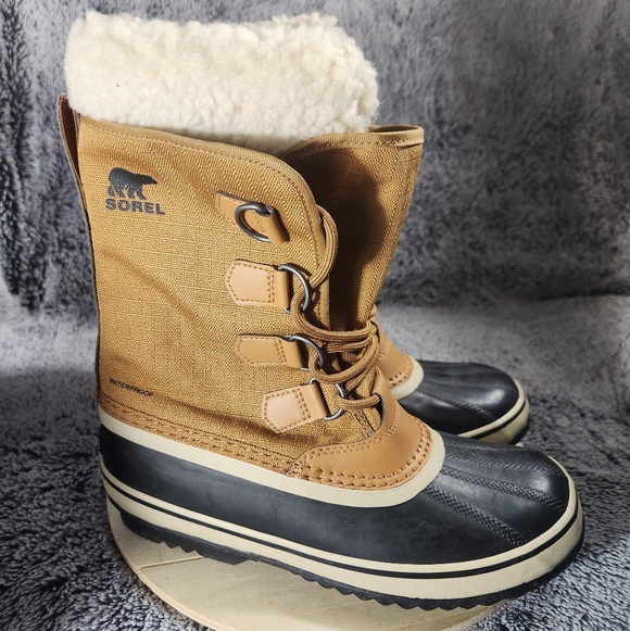 Sorel Shoes - Sorel Winter Carnival Camel Brown Insulated Waterproof Boots Women's Size 8